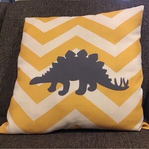 Livabliss Littles Dinosaur Throw Pillow